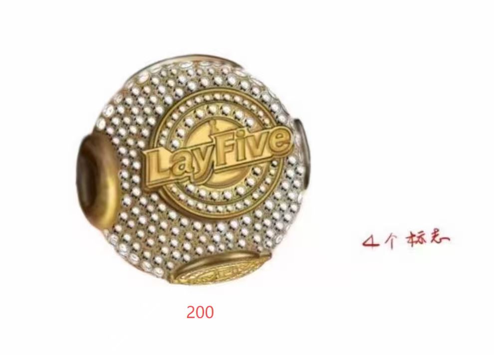 LayFive Logo Diamond Charm
